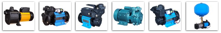 Manufacturers Water Pumps and Motors